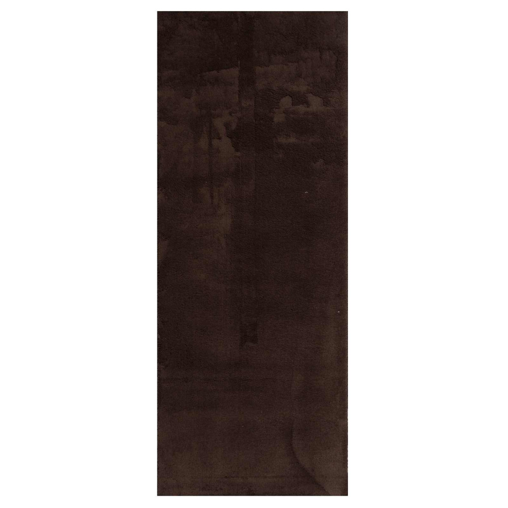 Produktbild för Mellanhög mjuk och tvättbar matta HUARTE Brun 200 x 80 cm