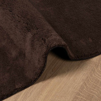 Produktbild för Mellanhög mjuk och tvättbar matta HUARTE Brun 200 x 80 cm