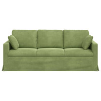 Produktbild för Soffa Ljusgrön 198 x 78 x 80 cm Sammet