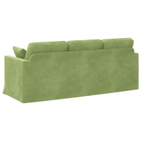 Produktbild för Soffa Ljusgrön 198 x 78 x 80 cm Sammet