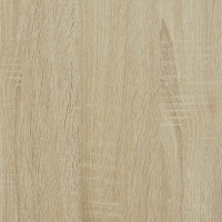 Produktbild för Huvudgavelsskåp med LED med hylla Sonoma 140 x 16,5 x 103,5 cm