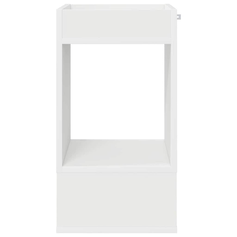 Produktbild för Sidobord Vit 30 x 30 x 56 cm Konstruerat trä