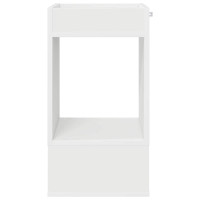 Produktbild för Sidobord Vit 30 x 30 x 56 cm Konstruerat trä