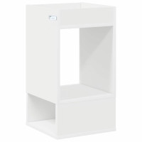 Produktbild för Sidobord Vit 30 x 30 x 56 cm Konstruerat trä