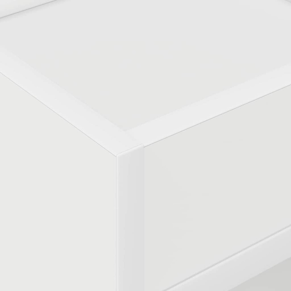 Produktbild för Sidobord Vit 30 x 30 x 56 cm Konstruerat trä