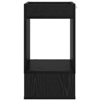 Produktbild för Sidobord Svart Ek 30 x 30 x 56 cm Konstruerat trä