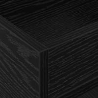 Produktbild för Sidobord Svart Ek 30 x 30 x 56 cm Konstruerat trä