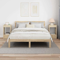Produktbild för Sidobord 2 pcs Sonoma-ek 30 x 30 x 56 cm Konstruerat trä