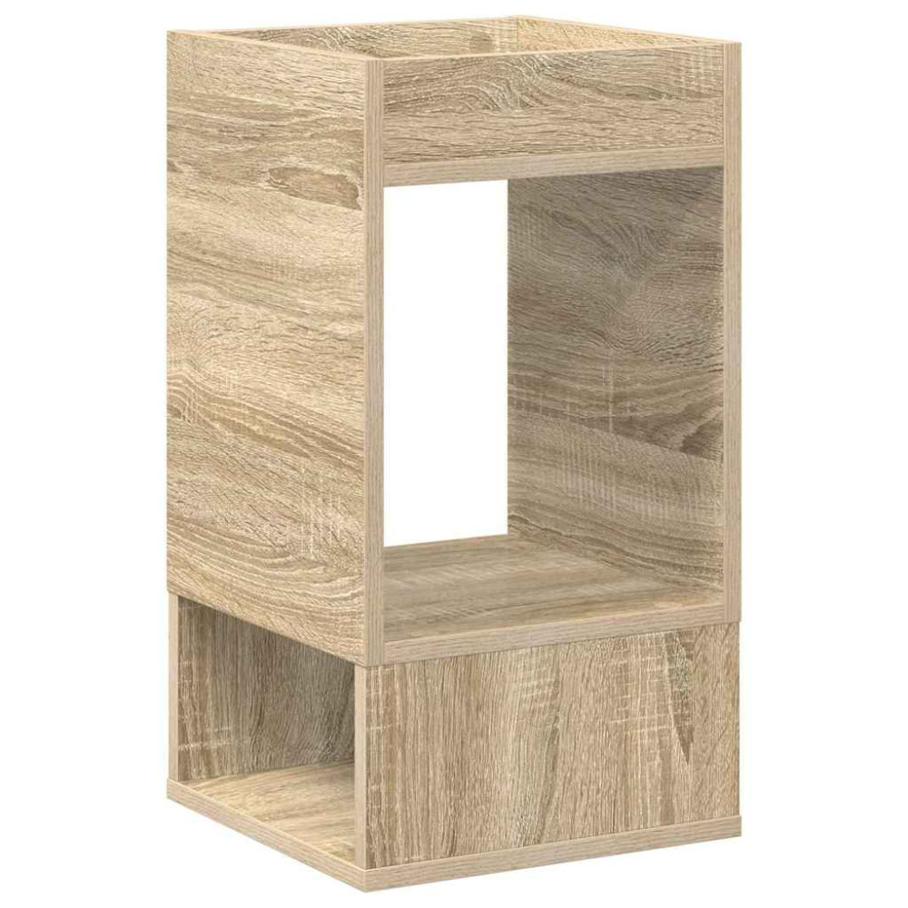 Produktbild för Sidobord 2 pcs Sonoma-ek 30 x 30 x 56 cm Konstruerat trä