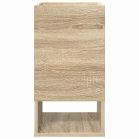 Produktbild för Sidobord 2 pcs Sonoma-ek 30 x 30 x 56 cm Konstruerat trä