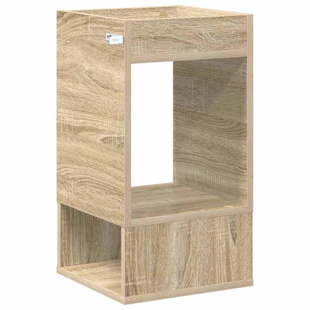Produktbild för Sidobord 2 pcs Sonoma-ek 30 x 30 x 56 cm Konstruerat trä