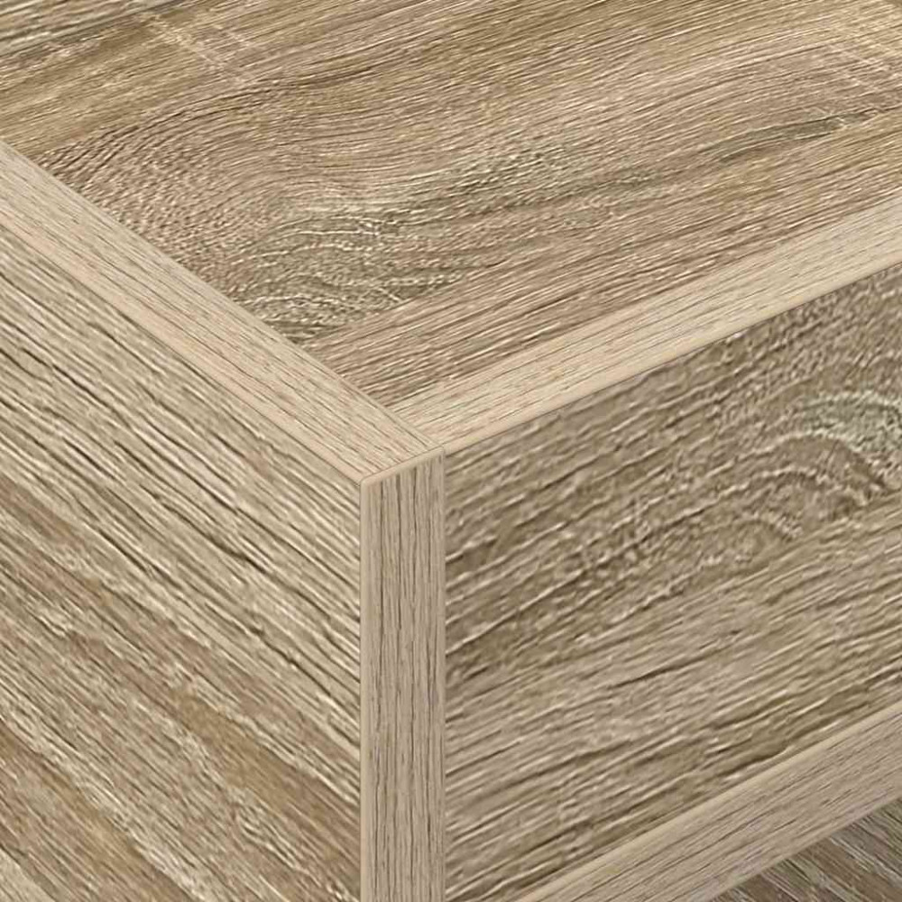 Produktbild för Sidobord 2 pcs Sonoma-ek 30 x 30 x 56 cm Konstruerat trä