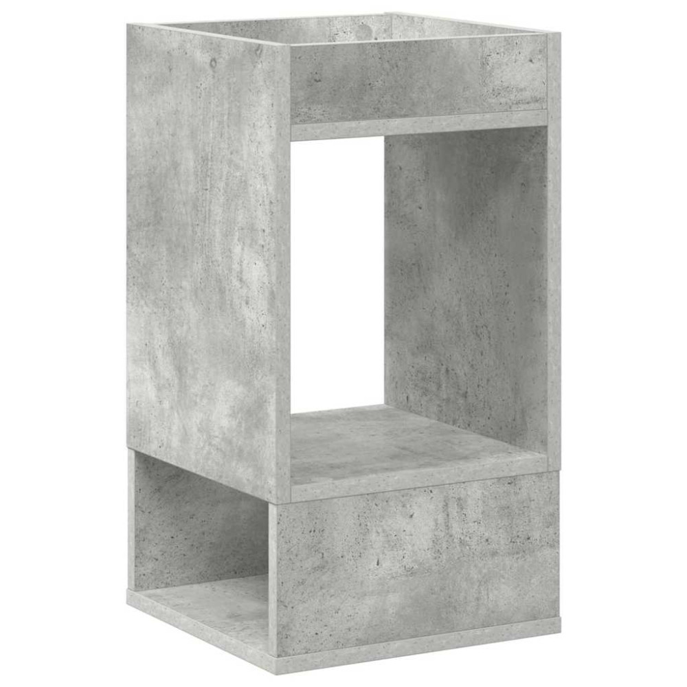 Produktbild för Sidobord Betonggrå 30 x 30 x 56 cm Konstruerat trä