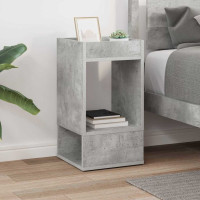 Produktbild för Sidobord Betonggrå 30 x 30 x 56 cm Konstruerat trä