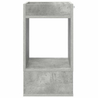 Produktbild för Sidobord Betonggrå 30 x 30 x 56 cm Konstruerat trä