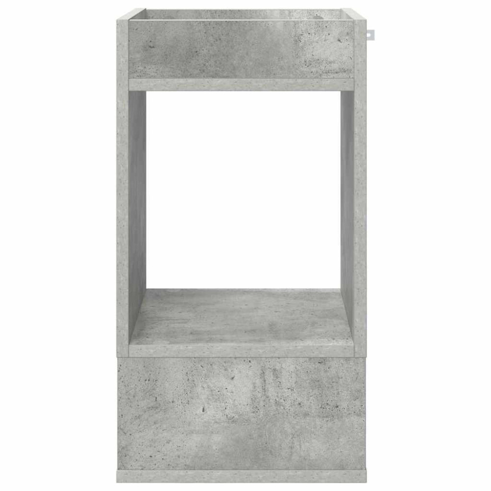 Produktbild för Sidobord 2 pcs Betonggrå 30 x 30 x 56 cm Konstruerat trä