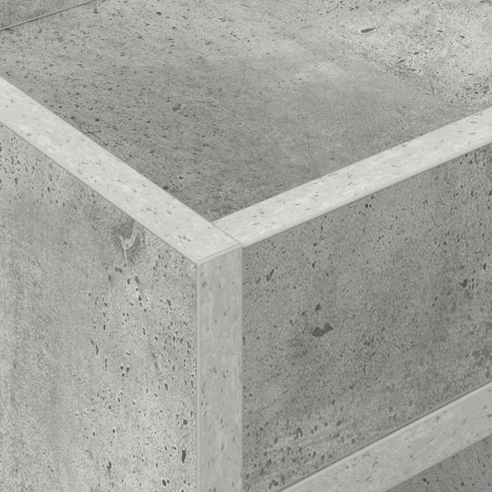 Produktbild för Sidobord 2 pcs Betonggrå 30 x 30 x 56 cm Konstruerat trä