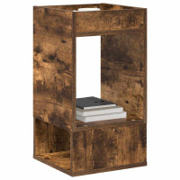 Produktbild för Sidobord 2 pcs Rökt ek 30 x 30 x 56 cm Konstruerat trä