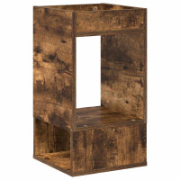 Produktbild för Sidobord 2 pcs Rökt ek 30 x 30 x 56 cm Konstruerat trä