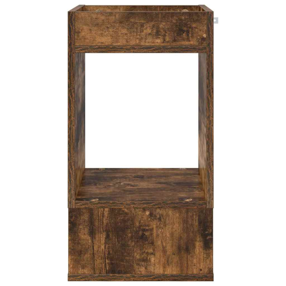 Produktbild för Sidobord 2 pcs Rökt ek 30 x 30 x 56 cm Konstruerat trä