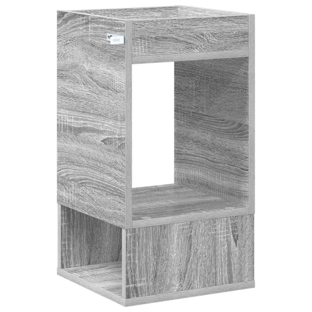 Produktbild för Sidobord Grå Sonoma 30 x 30 x 56 cm Konstruerat trä