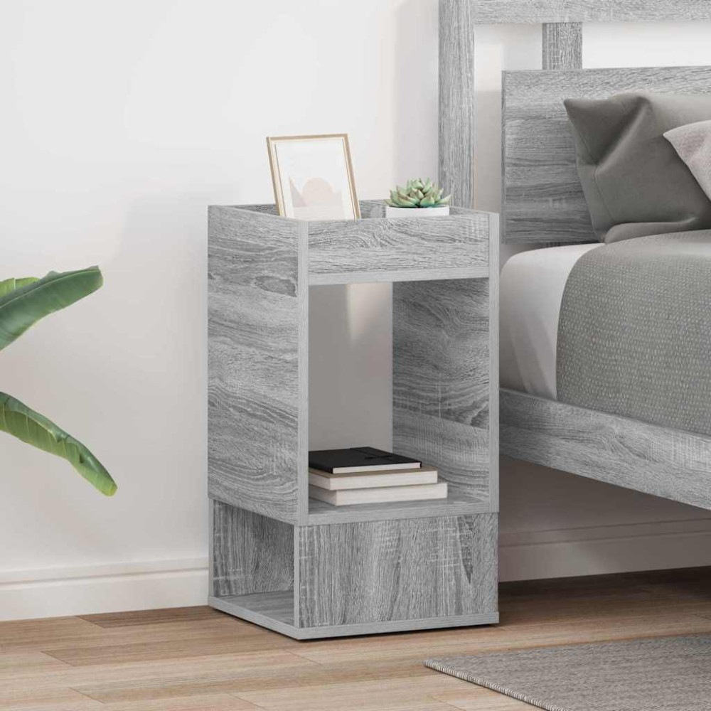 Produktbild för Sidobord 2 pcs Grå Sonoma 30 x 30 x 56 cm Konstruerat trä