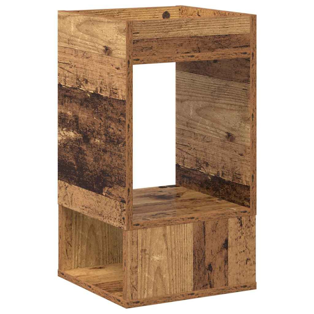 Produktbild för Sidobord 2 pcs Gammalt trä 30 x 30 x 56 cm Konstruerat trä
