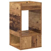 Produktbild för Sidobord 2 pcs Gammalt trä 30 x 30 x 56 cm Konstruerat trä