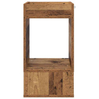 Produktbild för Sidobord 2 pcs Gammalt trä 30 x 30 x 56 cm Konstruerat trä