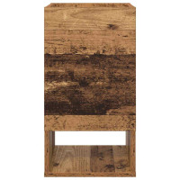Produktbild för Sidobord 2 pcs Gammalt trä 30 x 30 x 56 cm Konstruerat trä