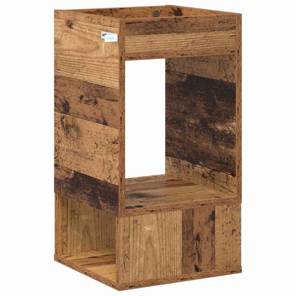 Produktbild för Sidobord 2 pcs Gammalt trä 30 x 30 x 56 cm Konstruerat trä
