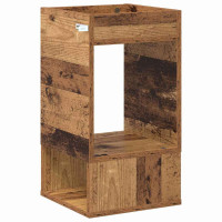 Produktbild för Sidobord 2 pcs Gammalt trä 30 x 30 x 56 cm Konstruerat trä