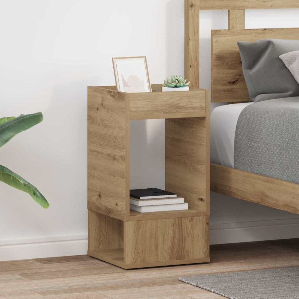 Produktbild för Sidobord 2 pcs Artisan Ek 30 x 30 x 56 cm Konstruerat trä