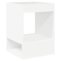Produktbild för Sidobord Vit 40 x 40 x 56 cm Konstruerat trä