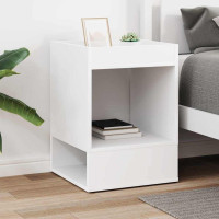 Produktbild för Sidobord Vit 40 x 40 x 56 cm Konstruerat trä