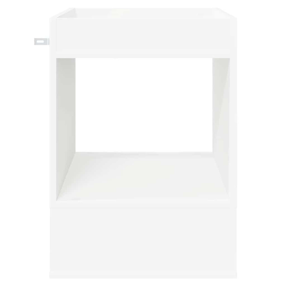 Produktbild för Sidobord Vit 40 x 40 x 56 cm Konstruerat trä