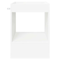 Produktbild för Sidobord Vit 40 x 40 x 56 cm Konstruerat trä
