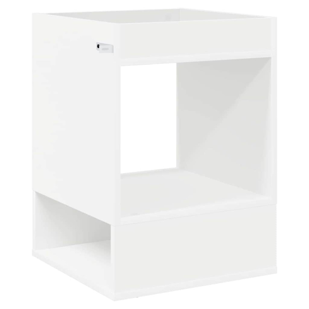 Produktbild för Sidobord Vit 40 x 40 x 56 cm Konstruerat trä