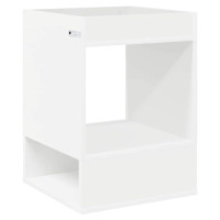 Produktbild för Sidobord Vit 40 x 40 x 56 cm Konstruerat trä