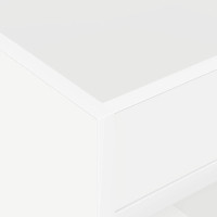 Produktbild för Sidobord Vit 40 x 40 x 56 cm Konstruerat trä