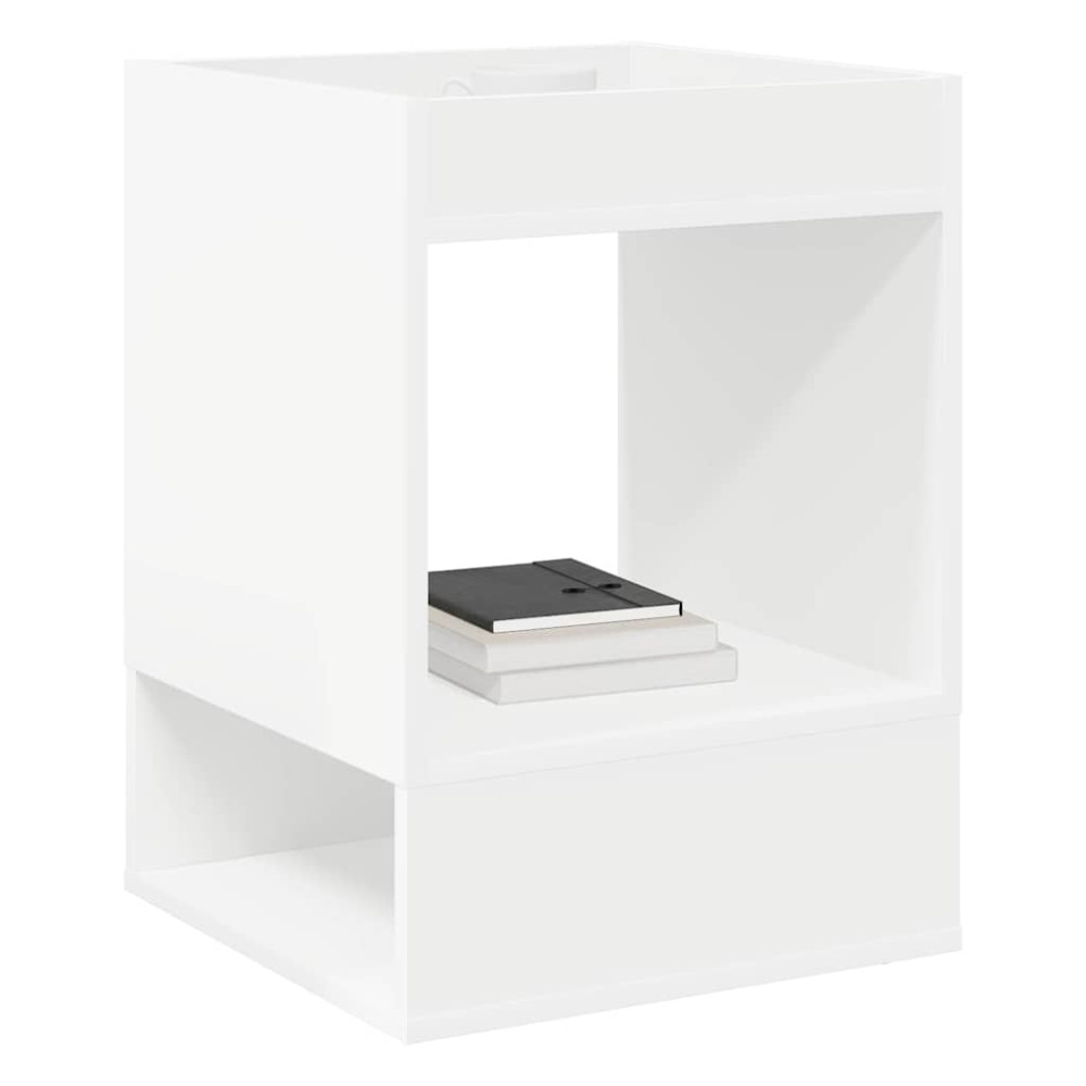 Produktbild för Sidobord 2 pcs Vit 40 x 40 x 56 cm Konstruerat trä