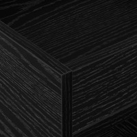 Produktbild för Sidobord 2 pcs Svart Ek 40 x 40 x 56 cm Konstruerat trä