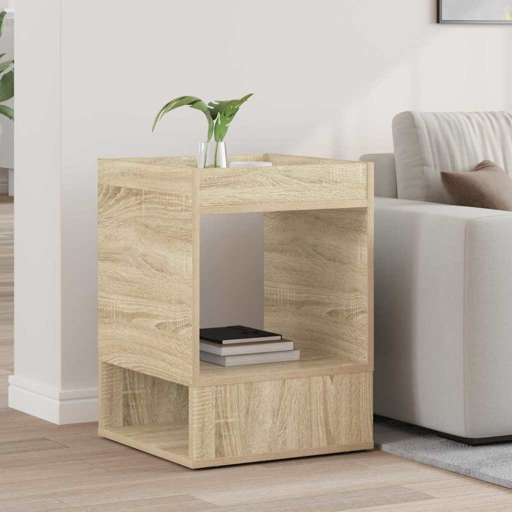 Produktbild för Sidobord Sonoma-ek 40 x 40 x 56 cm Konstruerat trä
