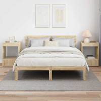 Produktbild för Sidobord 2 pcs Sonoma-ek 40 x 40 x 56 cm Konstruerat trä