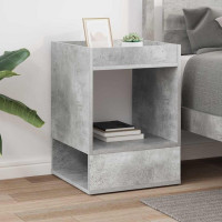 Produktbild för Sidobord Betonggrå 40 x 40 x 56 cm Konstruerat trä