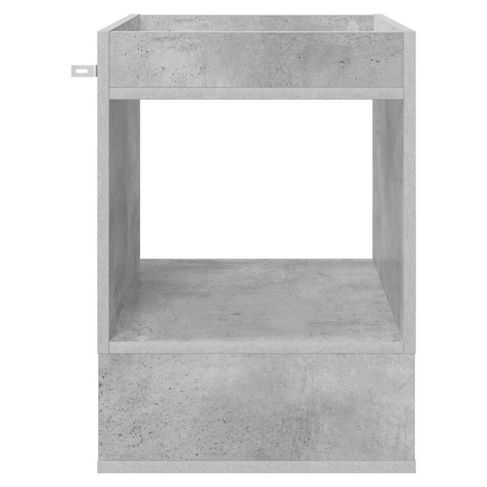 Produktbild för Sidobord 2 pcs Betonggrå 40 x 40 x 56 cm Konstruerat trä