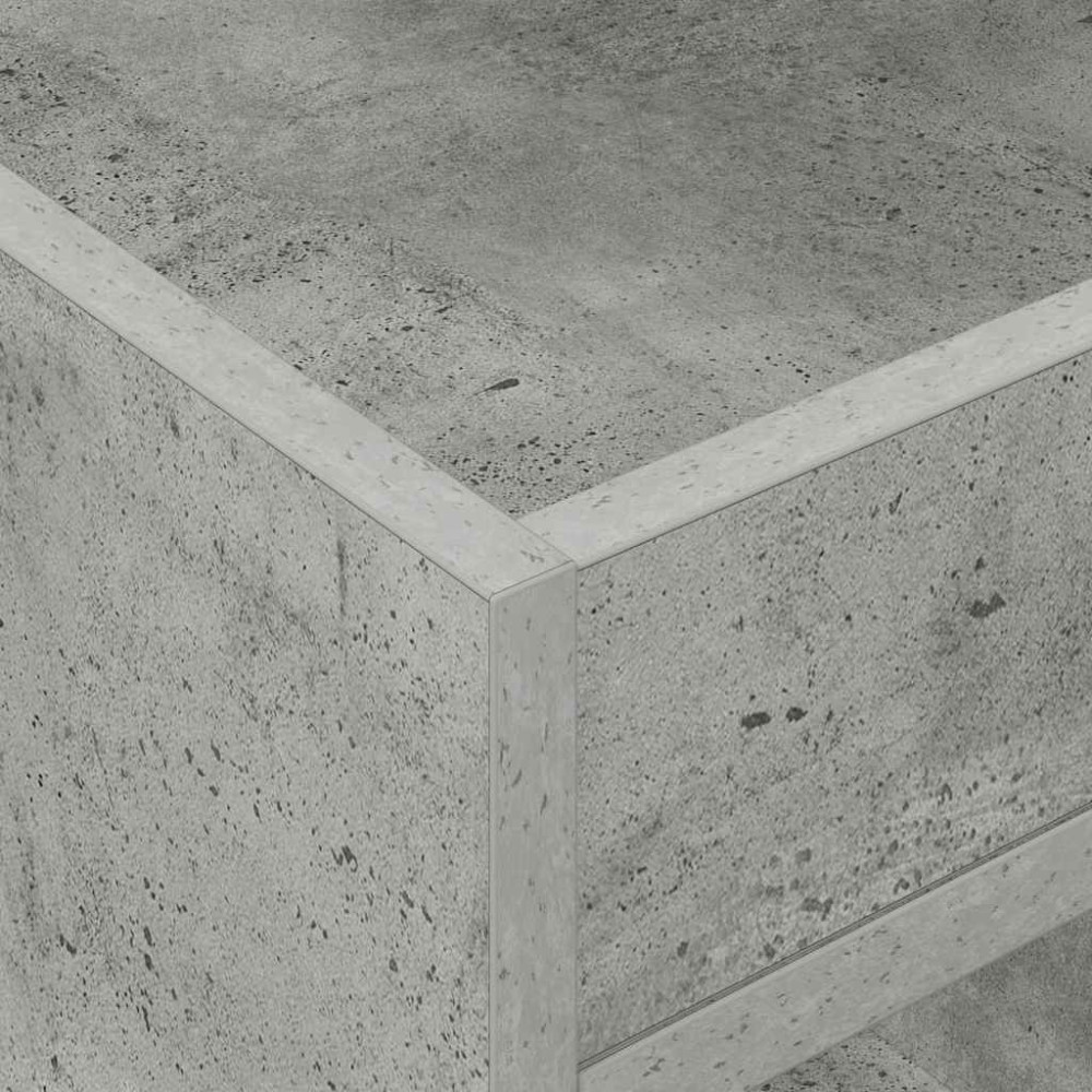 Produktbild för Sidobord 2 pcs Betonggrå 40 x 40 x 56 cm Konstruerat trä