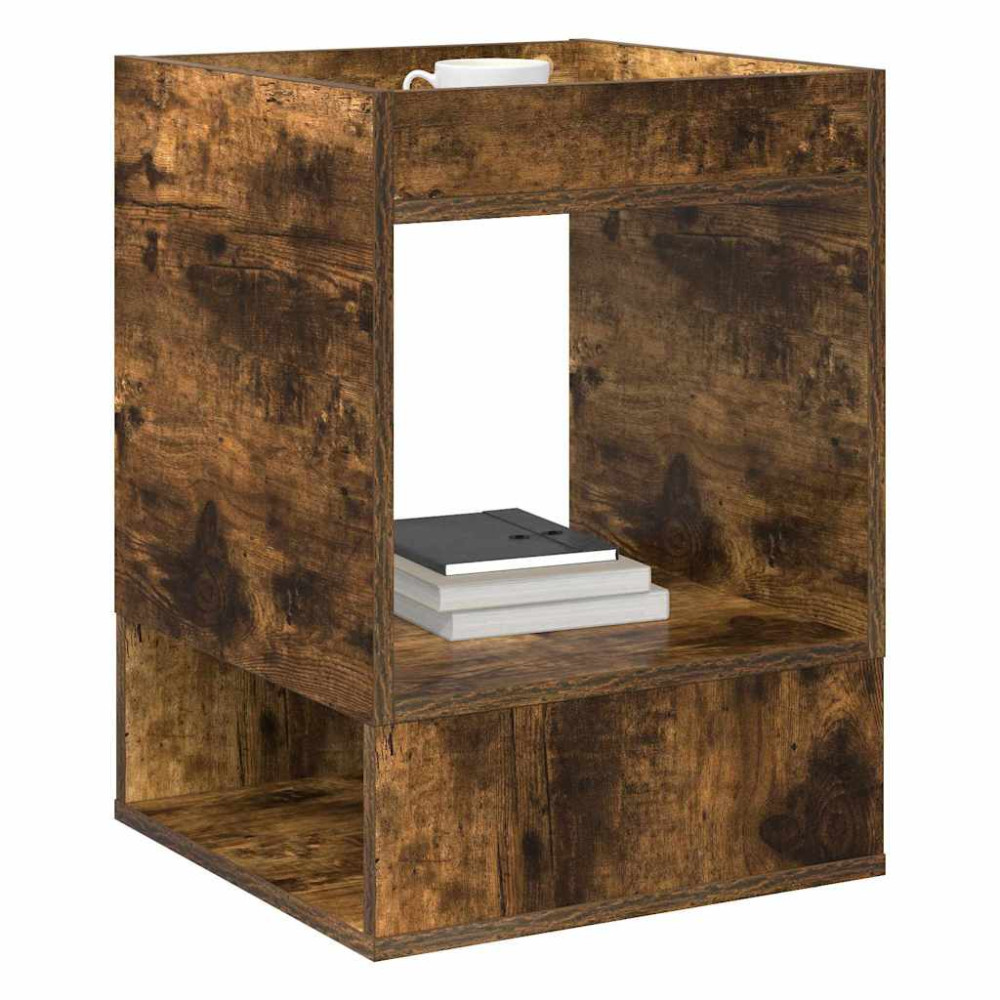 Produktbild för Sidobord 2 pcs Rökt ek 40 x 40 x 56 cm Konstruerat trä