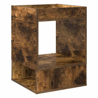 Produktbild för Sidobord 2 pcs Rökt ek 40 x 40 x 56 cm Konstruerat trä