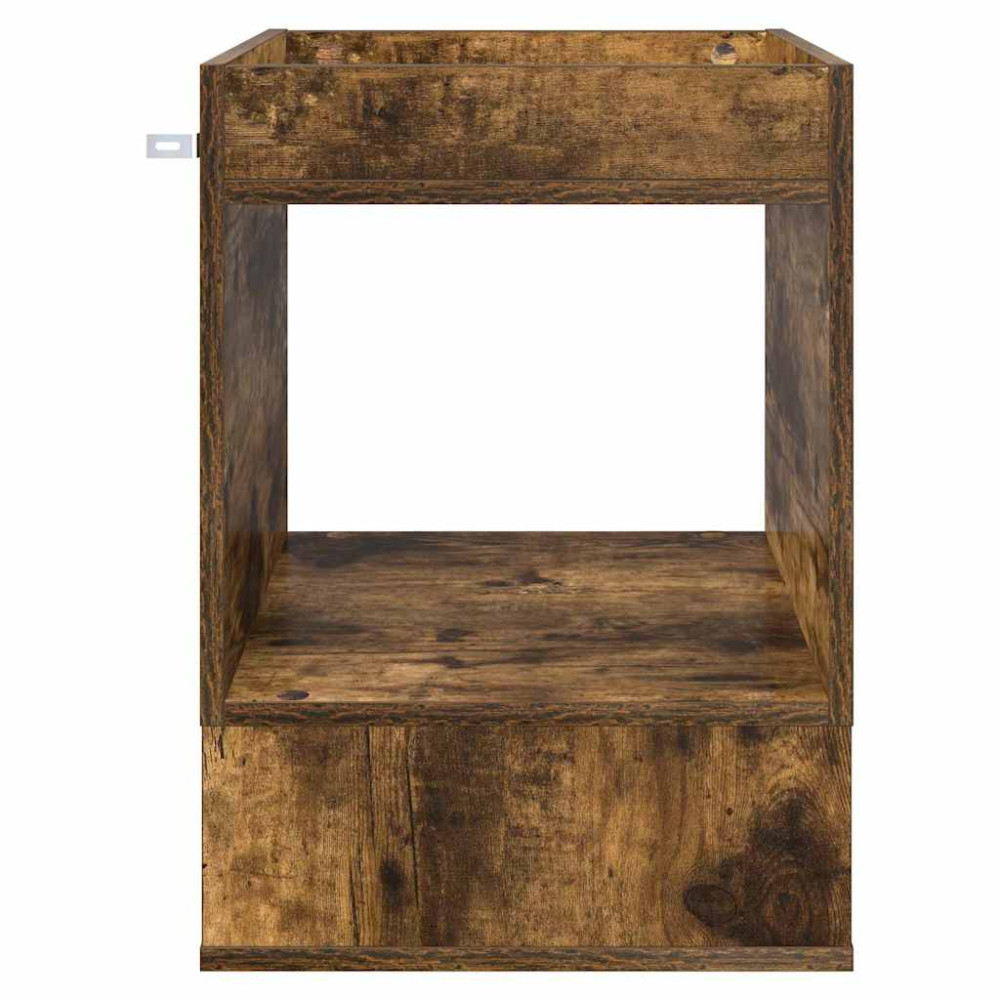 Produktbild för Sidobord 2 pcs Rökt ek 40 x 40 x 56 cm Konstruerat trä